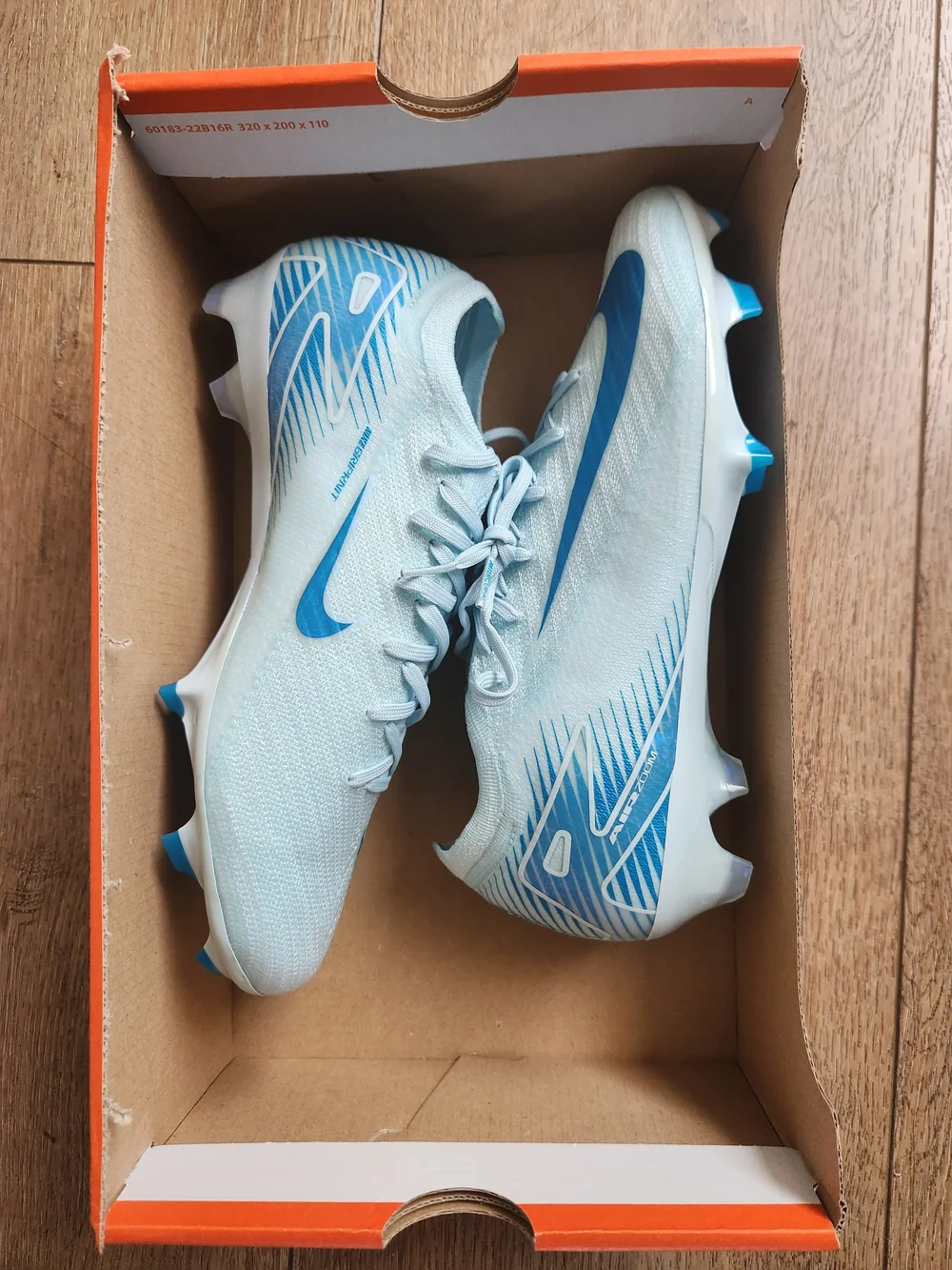 Nike Zoom Mercurial Vapor 16 Elite FG P Blue Soccer Cleats HF7878-400 Men Sz 8